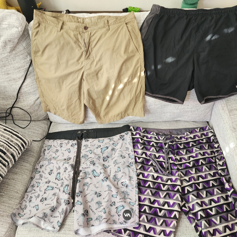 RVCA, Stussy, Reef And Hurley Boardshorts